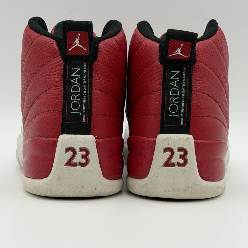 Jordan 12 Retro Gym Red Alternate 2018 White 130690-601 Size 11m Very Nice Pair